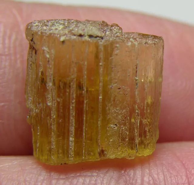 Natural 7.20ct Cambodian Beryl Heliodor Crystal Stick Specimen 1.40g 12.00mm