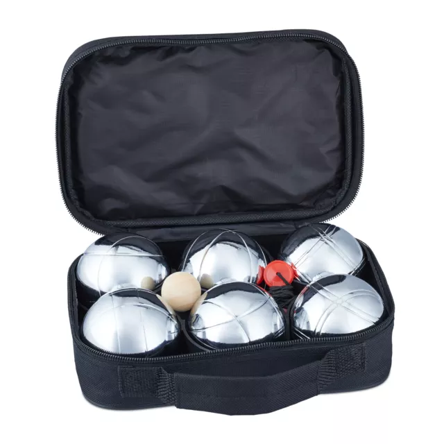 Boule Set Boccia Spiel 6 Boccia Kugeln Metall Petanque Boules Set Boulekugeln