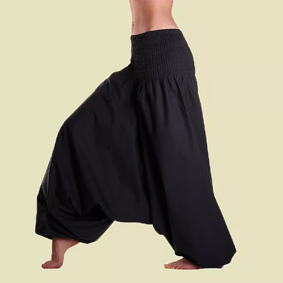 Women & Men Cotton Harem Fisherman Pants Baggy Yoga Afghani Geni Aladdin Trouser