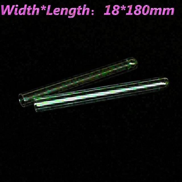 5/10/30/50/100Pcs 18x180mm Lab Chemistry Borosilicate Glass Culture/Test Tubes