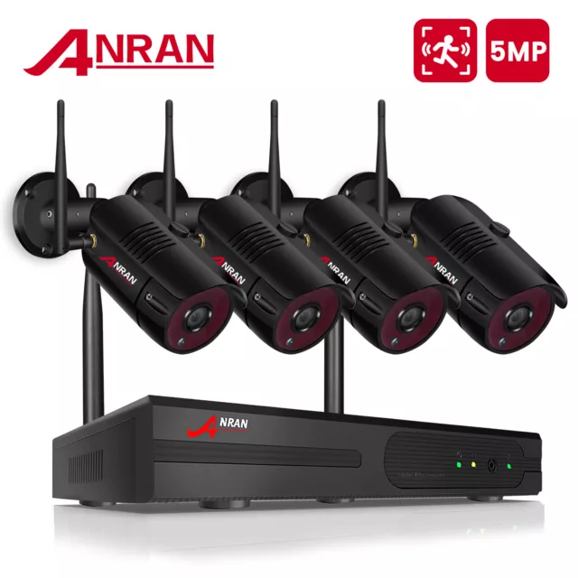 ANRAN 5MP CCTV Home Security Camera System Set Outdoor IP Camera WiFi 8CH NVR IR