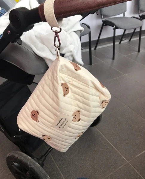 Diaper Bag Baby Cotton Portable Reusable Stroller Nappy Storage Caddy Organizer 7