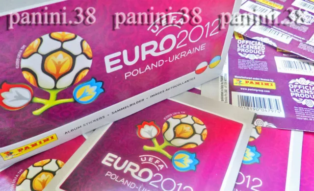 RARE !! Pochettes "UEFA EURO 2012 POLAND-UKRAINE" bustine, packets, tüten PANINI