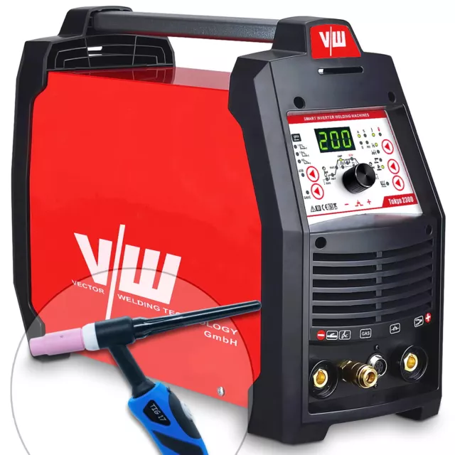Saldatrice DC TIG 200A, Puls, MMA 170A, accensione RF, IGBT | Tokyo 2300 merce di seconda scelta