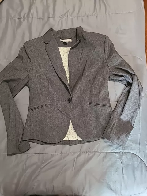 H&M Blazer / Jacket Size 10 Women's Grey Blazer