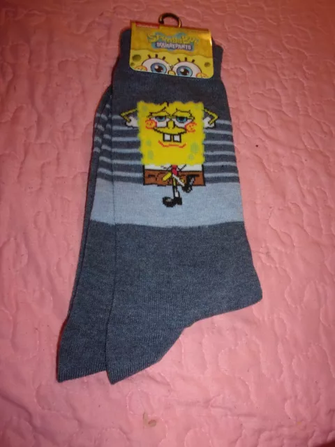 Adult.. Sponge Bob... Unisex Socks! New ...Has Tags ..Nice! Novelty Nickelodeon