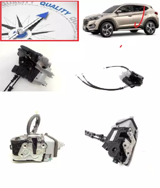 Serratura Porta Portiera Posteriore Per Hyundai Tucson 2015-2021 Attuatore Sx