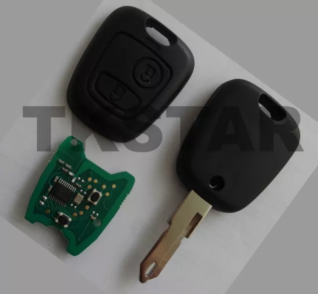 433Mhz Radio Llave Mando a Distancia para Peugeot 106 206 Cc 207 306 307 406