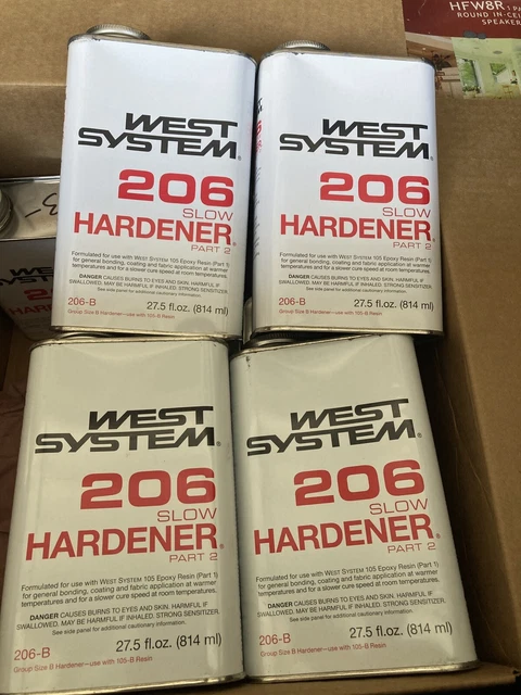 206  Hardener High Strength Epoxy Clear Curing Agent 86-Quart 206B New ONE 1