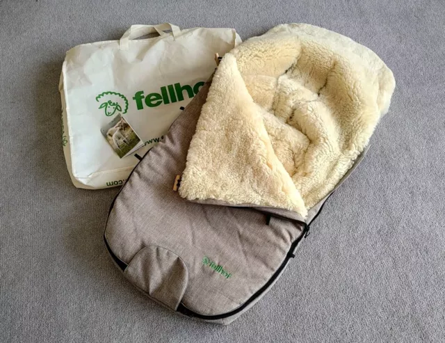FELLHOF PREMIUM UNIVERSAL Sheepskin Pram Footmuff. VGC 85.00 PicClick UK