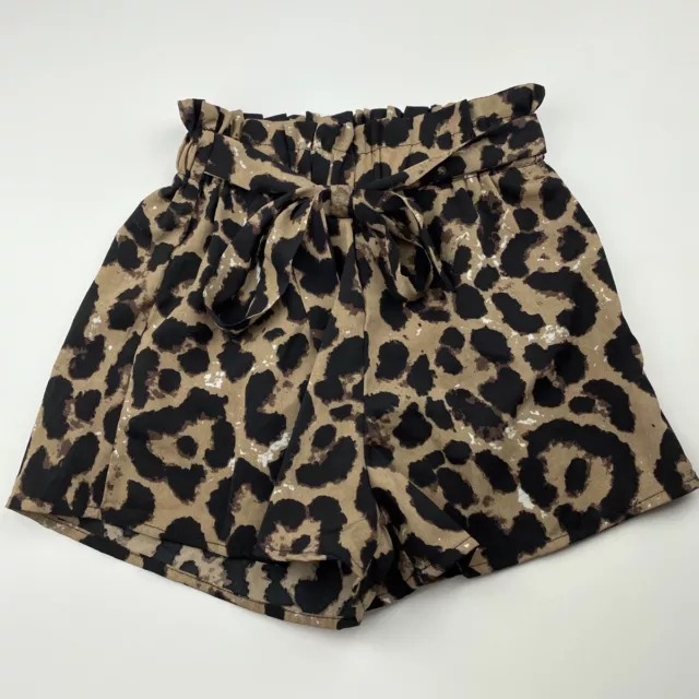 Girls size 11-12, SHEIN, animal print lightweight shorts, elasticated, EUC