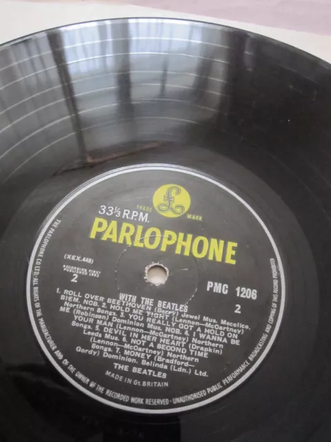 THE BEATLES, With the Beatles, PYE, hard to find copy, original 1963 mono UK LP.