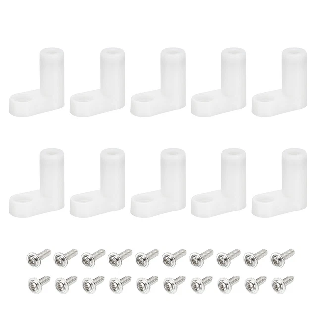 PCB Plástico Fijo Pies Circuito Placa Separador Blanco Espaciador 20mm, 100 Set