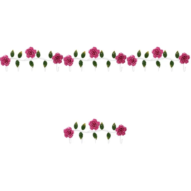 4x Colorido Metal en Forma de Flor Vintage Sombrero Colgante Ganchos Estante Toalla Colgador