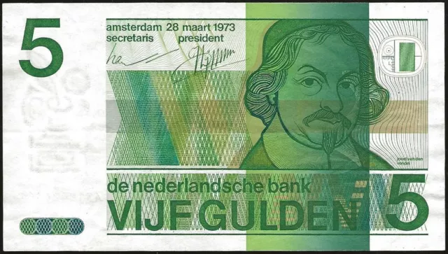 Niederlande - Banknote Von 5 Gulden 28-03-1973 Sup P #95