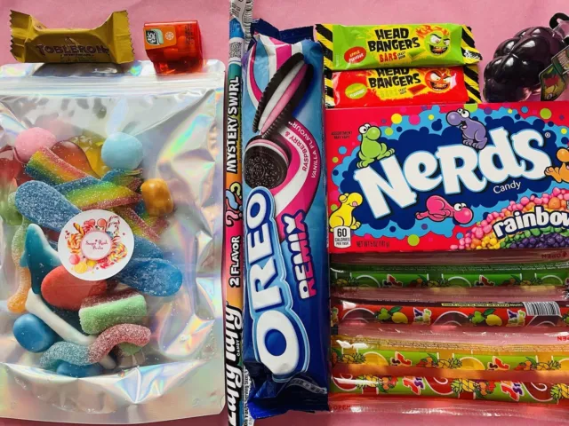 Süßigkeiten Tüten, Candy Bags, USA Candy, Candy Box, Gummibärchen Tüte Box