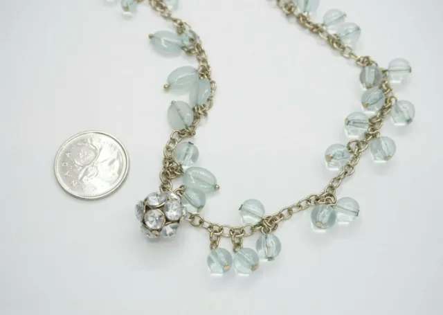 J.Crew Crystal Ball & Faux Pearl Cluster Long Necklace*Rare & Beautiful*:D