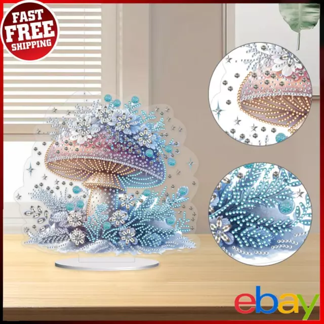 Mushroom Table Top Diamond Painting Ornament Kits Handmade for Home Office Decor