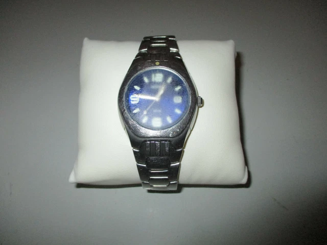 ADIDAS STAINLESS STEEL Watch 316L 10 5021 Japan Movement Blue Dial