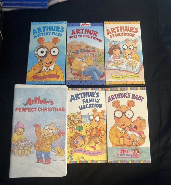 ARTHUR 6 VHS Tape Lot PBS Kids Educational Children’s TV 90s Kids