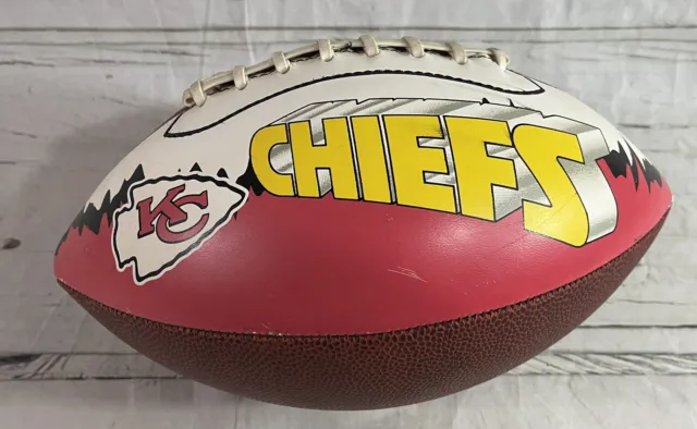 VTG Kansas City Chiefs Football Franklin Grip Rite Ball NFL Official Size Weight