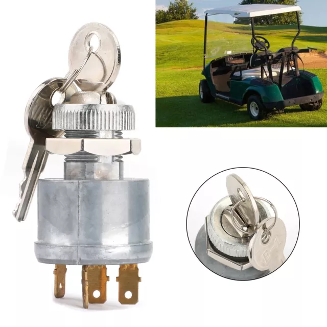 Interruttore chiave accensione/spegnimento accensione per Ezgo Golf Cart 1981-up 4 terminale F