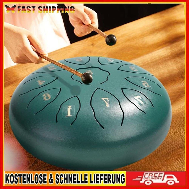 Stahlzungen-Trommel mit 11 Tönen Hand-Pan-Tank-Trommel Percussion Instrument (Gr