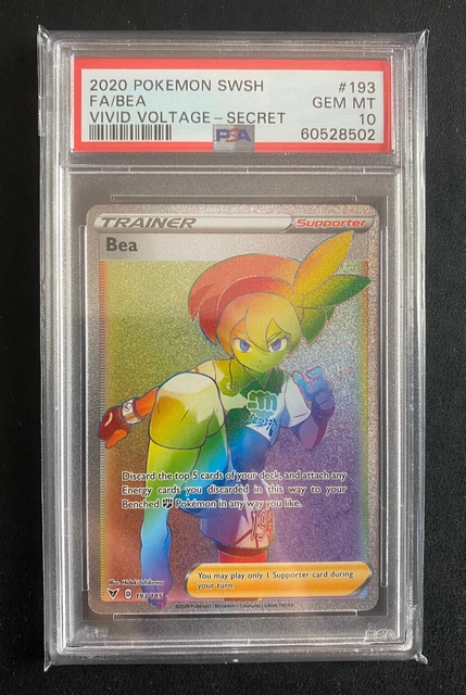 POKEMON BEA 193/185 Secret Rare Full Art Holo Vivid Voltage Card - PSA 10 100.00 - PicClick UK POKEMON BEA 193/185 Secret Rare Full Art Holo Vivid Voltage Card - PSA 10 100.00 - PicClick UK