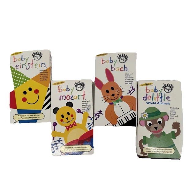 BABY EINSTEIN DOOLITTLE World Animals Big Box VHS Lot Beethoven ...