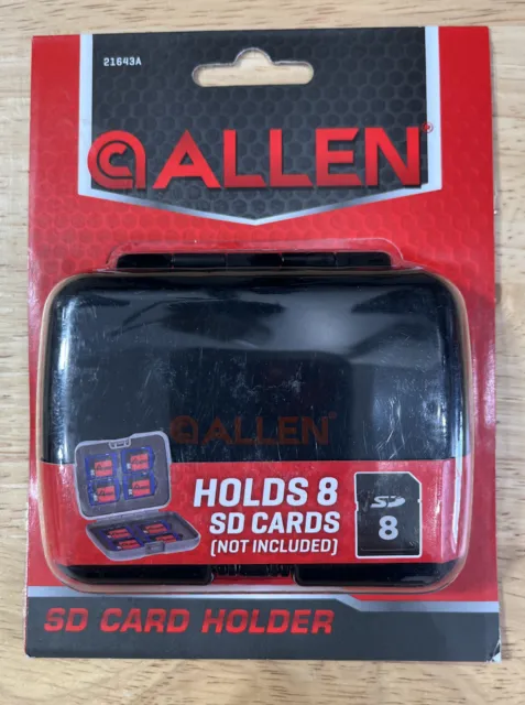 Funda con soporte para tarjeta SD Allen 21643A con 8 diseño delgado protección segura.