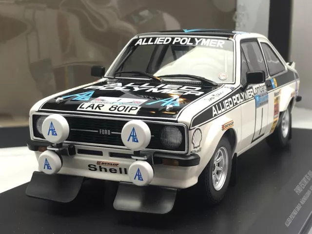 #1 Ford Escort RS 1800 Makinen RAC 1975 Diecast Model Rally Car 1/18 Minichamps