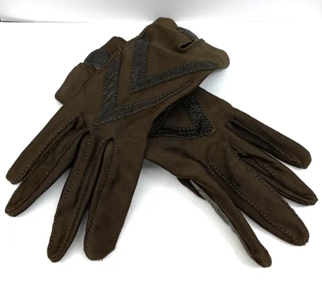 Vintage Isotoner Aris Women’s Driving Winter Gloves Brown One Size Philippines