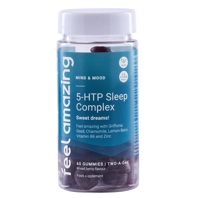 Feel Amazing complesso sonno 5HTP | 60 gomme