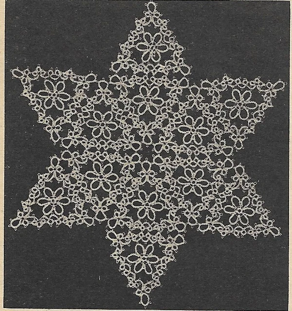 De colección, Daisy Triangle Star Doily INSTRUCCIONES DE PATRÓN