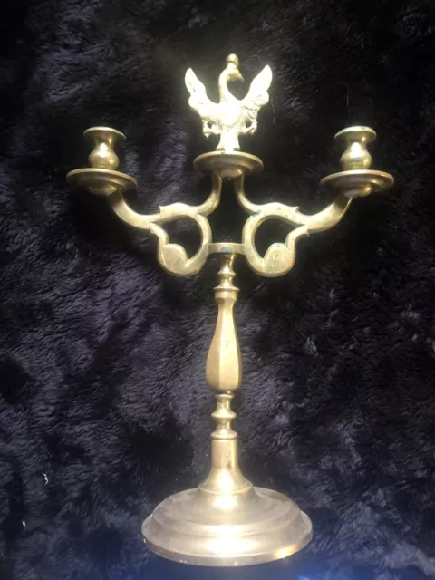 Early 20th Century Brass Candlestick - Likely Polish