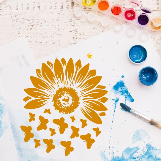 5 blätter Zarte Diy Druck Schablone Für Druck Handwerk Hause 10