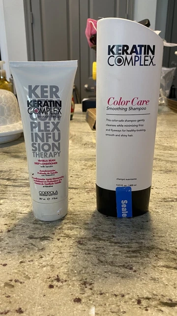 Keratin Complex Color Care Smoothing Shampoo & Vanilla Bean Infusion Therapy