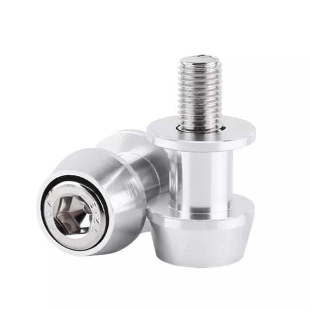 Bobbins Racingadapter Ständeraufnahme, für Motorrad Montageständer M8 Silber 2