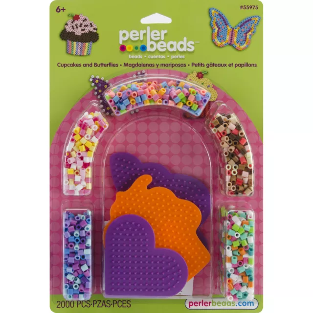 Perler Fused Bead Kit-Cupcakes & Butterflies 559-75