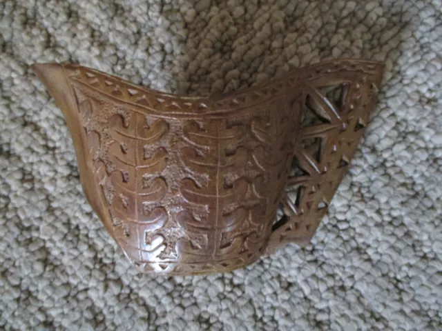 Vintage Small Scandinavian Kuksa Carved Wooden Wedding Cup