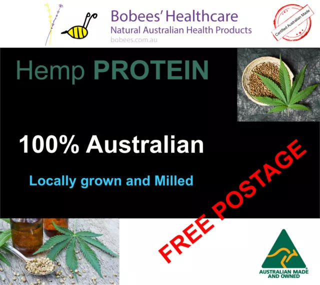 Hemp Protein - Powder Australian Certified, Bodybuilding, Natural