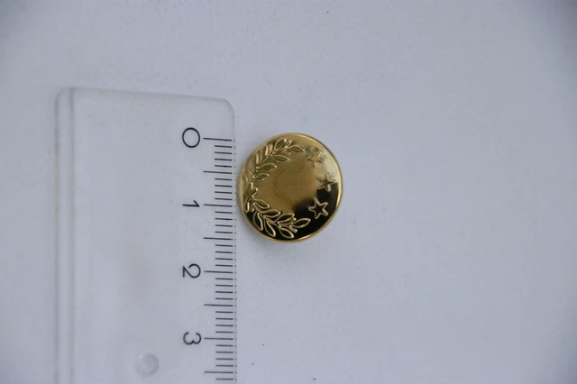 10x sin Costuras Botones para Vaqueros Hoja de Roble Estrella Oro 17MM