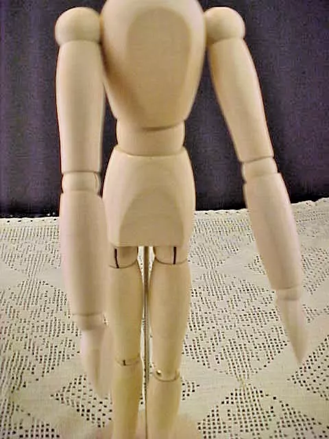 IKEA Gestalta Artist Wooden Model Poseable 13 Inches Tall Human Model W/Stand 3