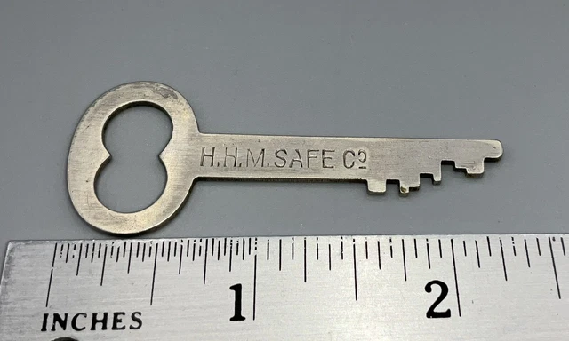 Antique Vintage Key Herring Hall Marvin HHM Safe Co #159 H.H.M. Great Condition Antique Vintage Key Herring Hall Marvin HHM Safe Co #159 H.H.M. Great Condition