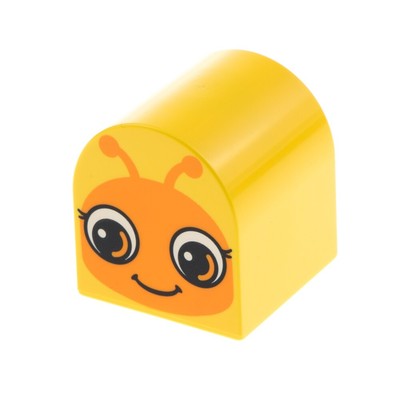 Visage Yeux Duplo LEGO Duplo Jaune Pièce de Construction Pierre à Ovale 