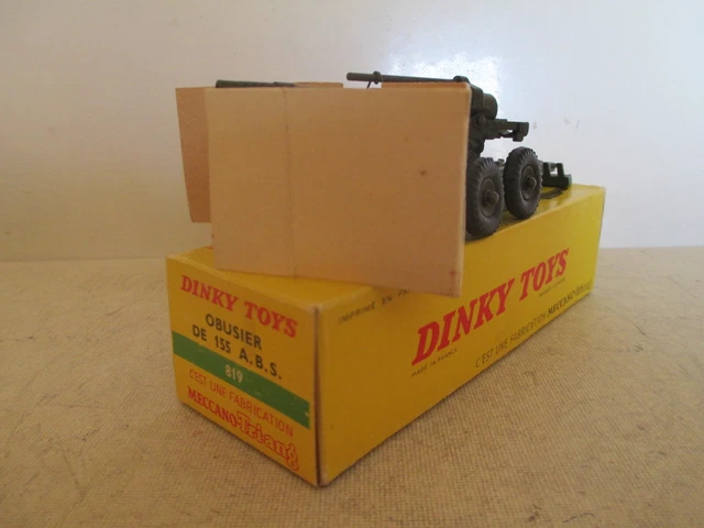 DINKY TOYS 80E OBUSIER DE 155 A.B.S EN BOITE D'ORIGINE