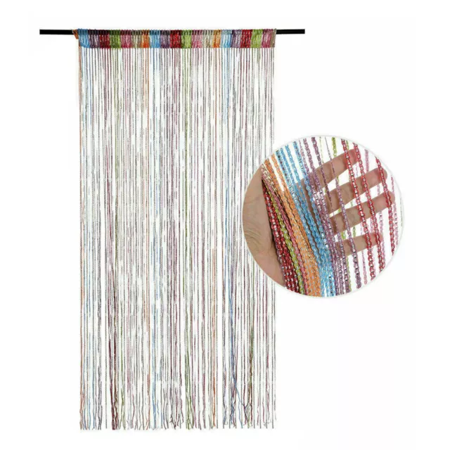 Tassel Door Curtain Fly Screen String Divider Panel Room Bead Window Party Decor