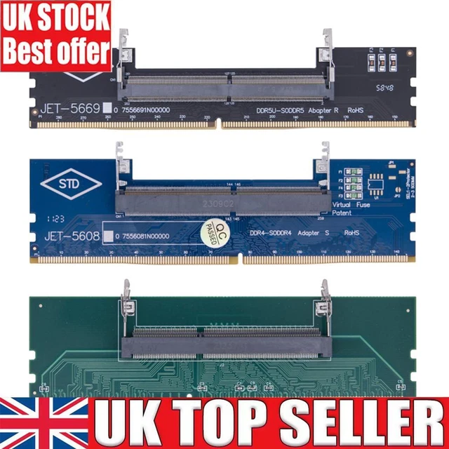 DDR3 DDR4 DDR5 Laptop To Desktop Memory Adapter Card - SO-DIMM To PC DIMM