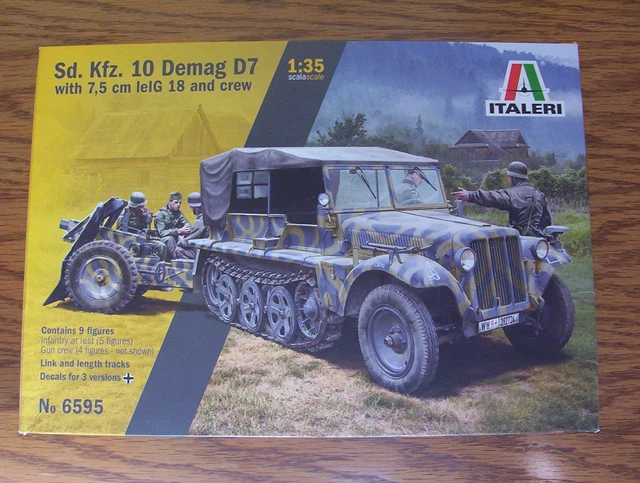 Italeri Sd Kfz 10 Demag With Le Ig18 + Crew