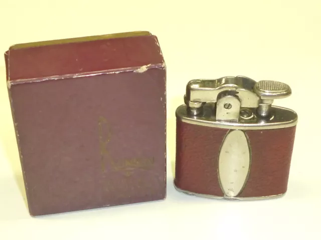 Ronson ""De-Light"" Standard Automatic Pocket Lighter - Original Packaging - 1928 -Made In U.s.a.